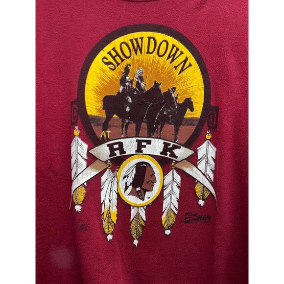 Vintage Washington Redskin Sweatshirt Showdown RFK Salem Sportswear Crewneck XL - Picture 7 of 12
